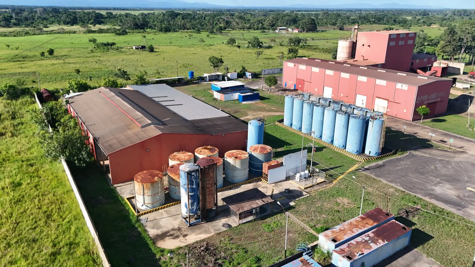 Warehouses and storage tanks