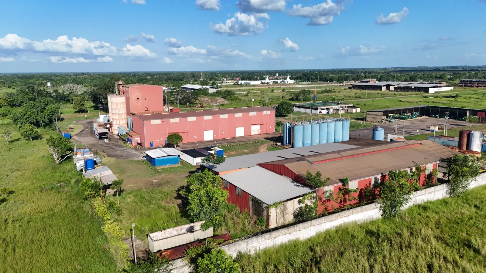 Aerial view of the Maturín base
