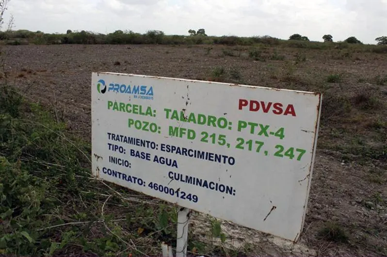 Water-based cuttings land spreading for PDVSA