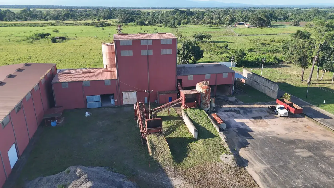 Aerial view of the PROAMSA base in Maturín, Venezuela
